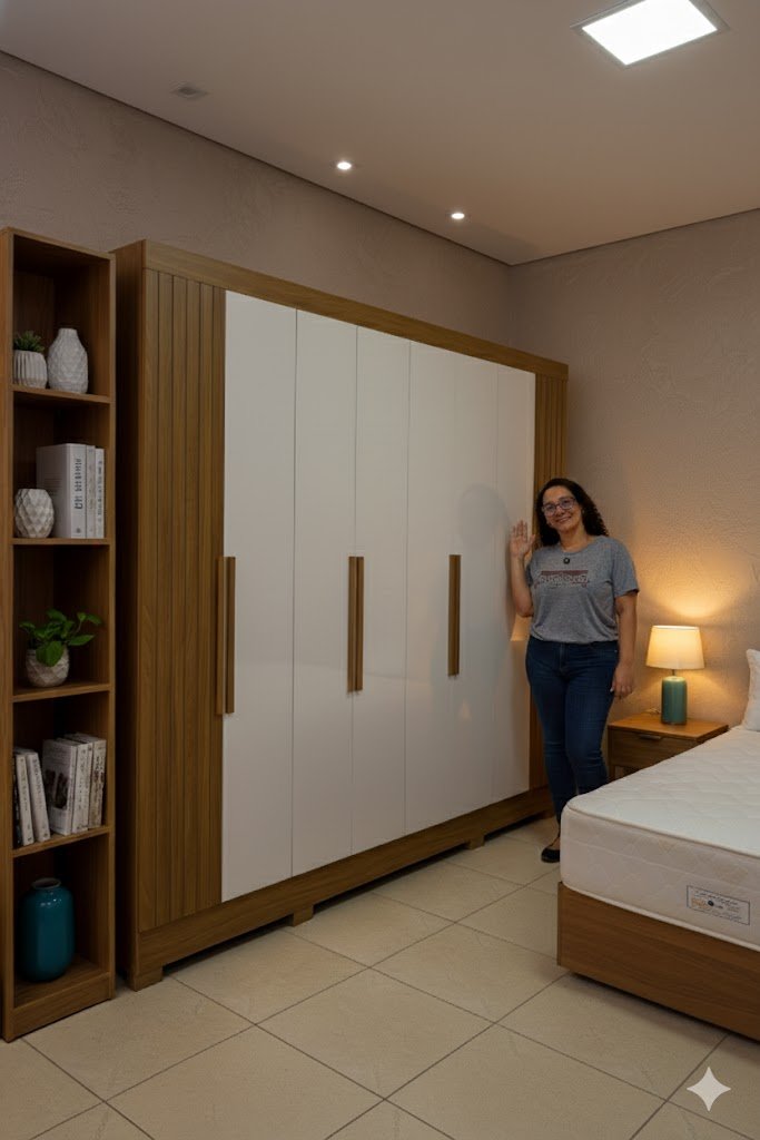 Sofá Retrátil e Reclinável Afrodite Slim 2,90 m Veludo Bege 106 – ZARAT ESTOFADOS