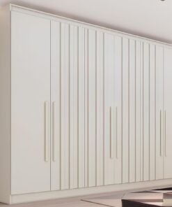 Guarda-Roupa 6 Portas Oxford 2,10 m Off White - MOVEIS EUROPA