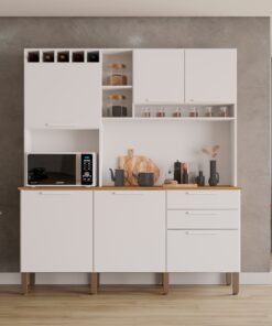 Kit Cozinha New Topázio 1,65 m Branco - SALLÊTO