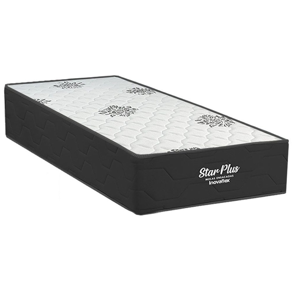 Colchão Solteiro Star Plus 25 cm D26 Molas Ensacadas - INOVAFLEX
