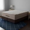 Colchão Queen Airtech Springpocket 25 cm D26 Molas Ensacadas + Base Simples Corino Marrom – ORTOBOM + BIOSTAR