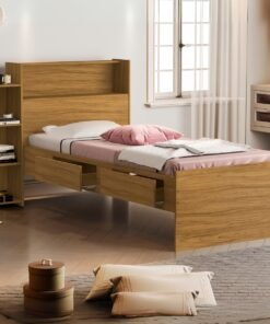 Cama Solteiro Baú Isa Nature - MADEC MÓVEIS