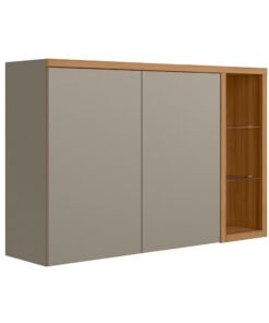 Armario Aereo Duplo Allure 1.2 Jequitiba/Gris Fosco - LINEA BRASIL