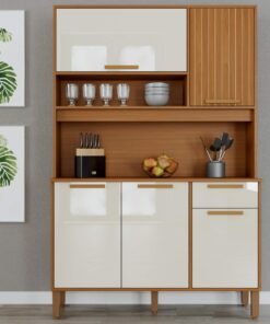 Kit Cozinha Sintra 1,20 m Freijó/Off White – INDÉKES