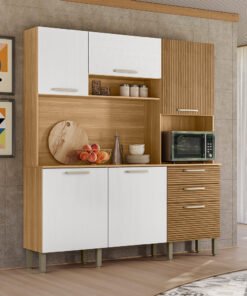 Kit Cozinha Ferrara Plus 1,80 m Freijó/Supremo/Ripado Freijó - KIT'S PARANÁ