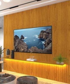 Painel ate 85" Nobre Ripado 230 Naturale - GELIUS