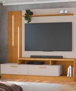 Home até 65" Despertar Cinamomo/Off White - JCM MOVELARIA