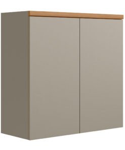 Armario Aereo Duplo Allure 0.8 Jequitiba/Gris Fosco - LINEA BRASIL