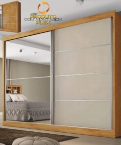 Guarda-Roupa 2 Portas Verona 2,02 m Peroba/Off White/Peroba – MÓVEIS EUROPA