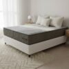 Colchão Casal Exclusive Foam 30 cm HR 33 + Base Simples Corino Branco – ORTOBOM + BIOSTAR