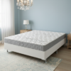 Colchão Casal Orthosono 18 cm D33 + Base Simples Corino Branco – ANJOS + ALTO NÍVEL