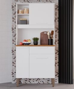 Kit Cozinha Lia 0,83 m Branco - SALLETO
