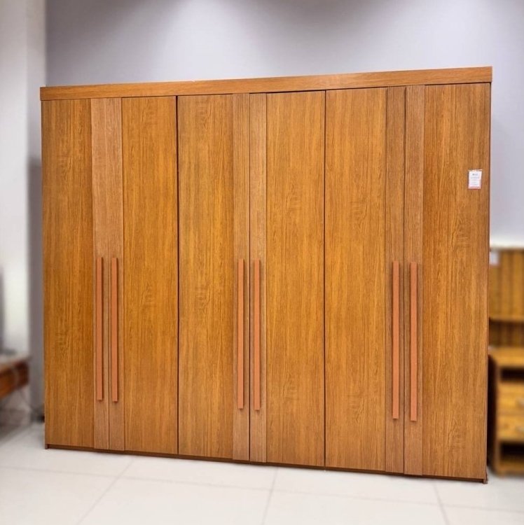 Guarda-Roupa 6 Portas Lucca Premium 2,73 m Naturale - RUFATO