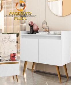 Buffet 2 Portas Gold Branco/Mel/Branco – MOVEIS PRIMUS