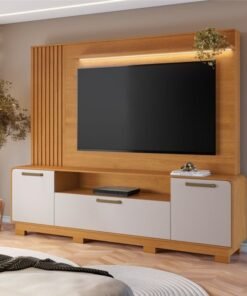 Home até 65" Apego Cinamomo/Off White - JCM MOVELARIA