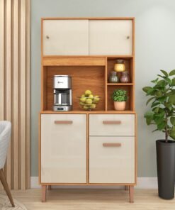 Kit Cozinha Dália C211 0,90 m Cinamomo/Off White - FELLICCI