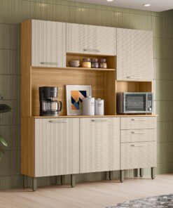 Kit Cozinha Ferrara Plus 1,80 m Freijó/Soft - KIT'S PARANÁ