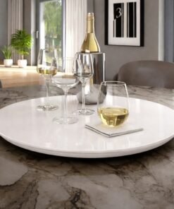 Prato Giratório 45 cm Off White – DELINE DECOR