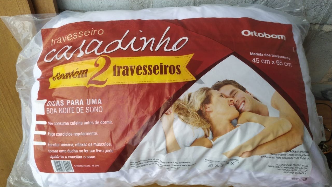 Kit 4 Travesseiros Casadinho - ORTOBOM - Imagem 3
