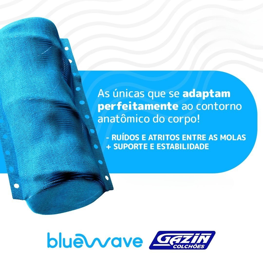Colchão Casal Texas 29 cm D28 Molas Ensacadas + Base Simples Corino Branco – GAZIN + ALTO NÍVEL - Imagem 4