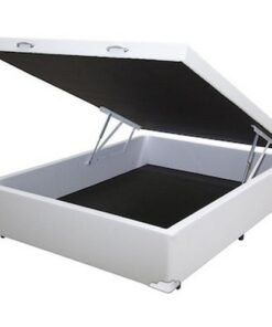 Base Box Casal Baú Corino Branco - BIOSTAR