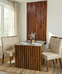 Mesa Cancun 120 Cinamomo/Off White com 4 Cadeiras Sophia Linho Bege 200 – CEL MÓVEIS + WM DECOR