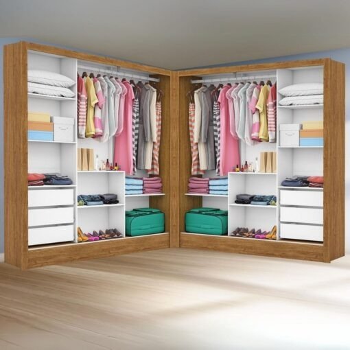 Closet Dubai/Santiago 1,79 m x 1,79 m Cinamomo – CARIOCA MÓVEIS