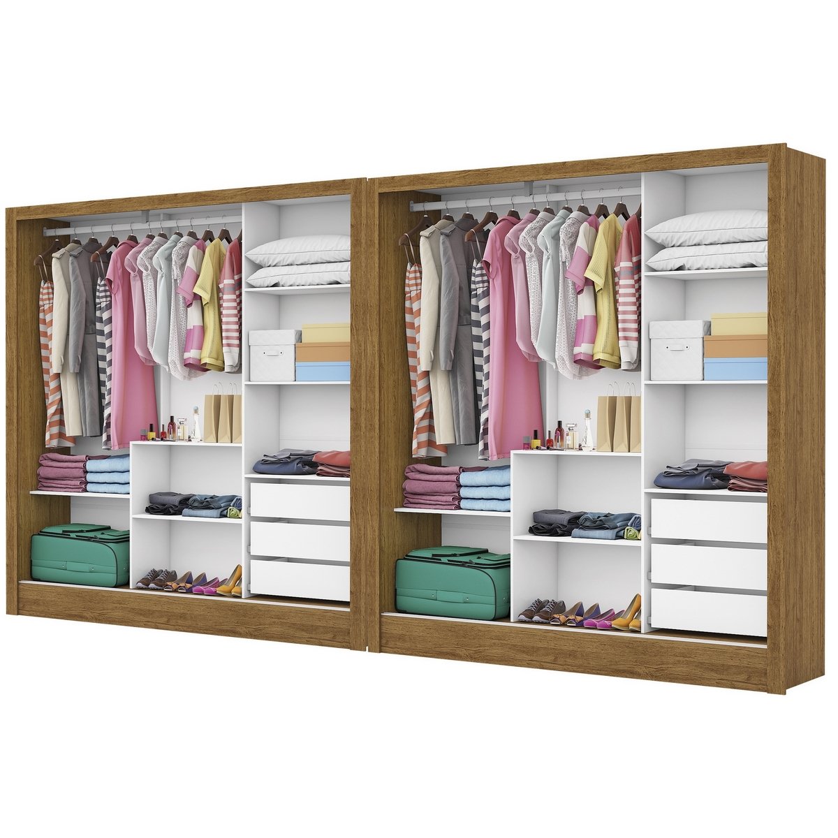 Closet Dubai/Santiago 1,79 m x 1,79 m Cinamomo – CARIOCA MÓVEIS - Imagem 4