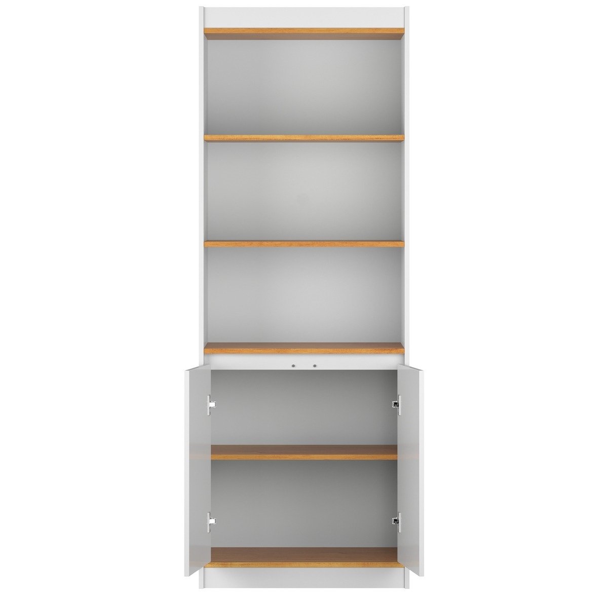 Mesa Para Computador Million + Armário Multiuso Encanto Branco/cinamomo – Patrimar - Imagem 3