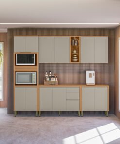 Cozinha 5 Peças Allure Jequitibá/Gris Fosco – LINEA BRASIL