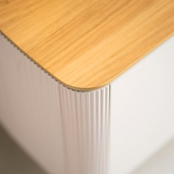 Painel + Rack Santorini Off White/Tauari Fosco – LINEA BRASIL - Imagem 4