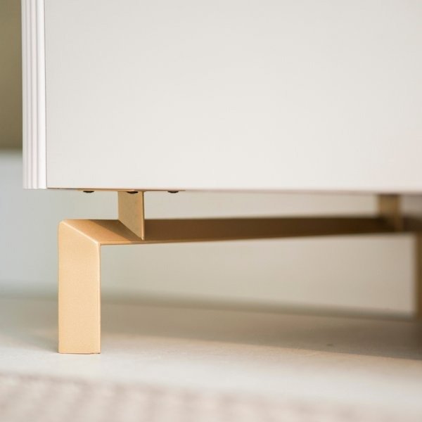 Painel + Rack Santorini Off White/Tauari Fosco – LINEA BRASIL - Imagem 5