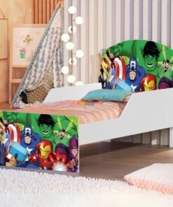 Mini Cama Juvenil Lívia (Menino) Vingadores 404188 - MADEC MÓVEIS