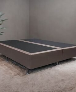 Base Box Queen Simples Corino Marrom - ALTO NIVEL CAMAS E COLCHOES