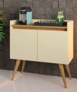 Buffet 2 Portas Gold Perola/Mel - MOVEIS PRIMUS