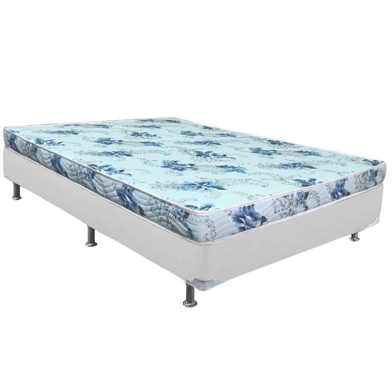 Colchão Casal Dream Soft 12 cm D20 + Base Simples Corino Branco – ORTOBOM + BIOSTAR - Imagem 2