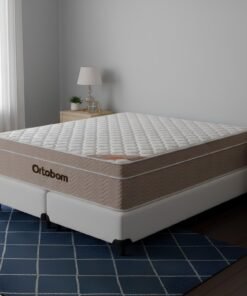 Colchão Queen Airtech Springpocket 25 cm D26 Molas Ensacadas + Base Simples Corino Branco – ORTOBOM + BIOSTAR