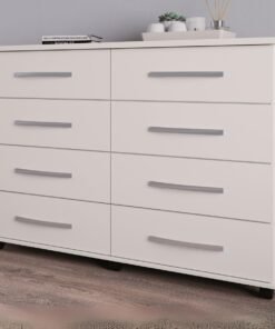 Cômoda 8 Gavetas Jade Branco - MÓVEIS PRIMUS