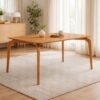 Mesa Capri 160 (S/Vidro) Laminado Natural - MÓVEIS VALVERDE