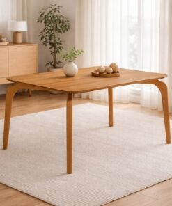 Mesa Capri 120 (S/Vidro) Laminado Natural - MÓVEIS VALVERDE