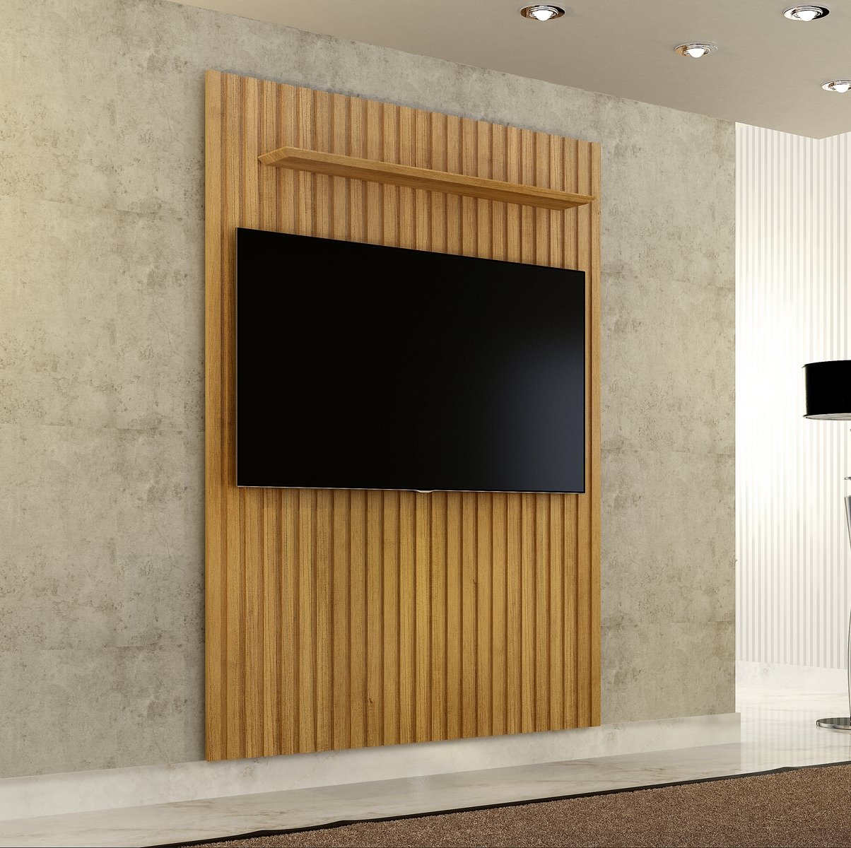 Painel até 55" Vitória 138 Cinamomo - VALDEMÓVEIS