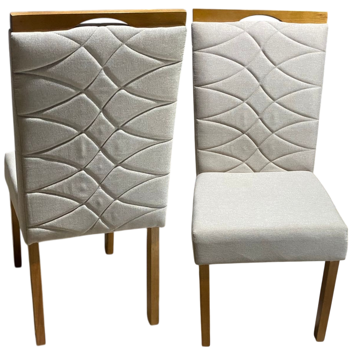 Kit 2 Cadeiras Safira Linho Bege 200 – WM DECOR - Imagem 5