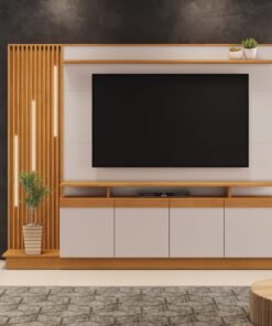 Home ate 65" Absoluto Cinamomo/Off White - JCM MOVELARIA
