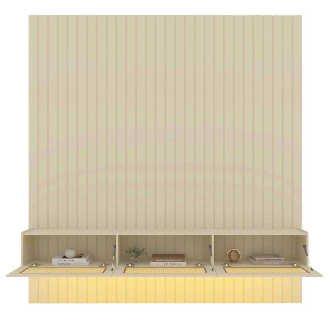 Home Suspenso até 85″ Majestade 230 Off White com Nicho Native Off White – GELIUS - Imagem 3