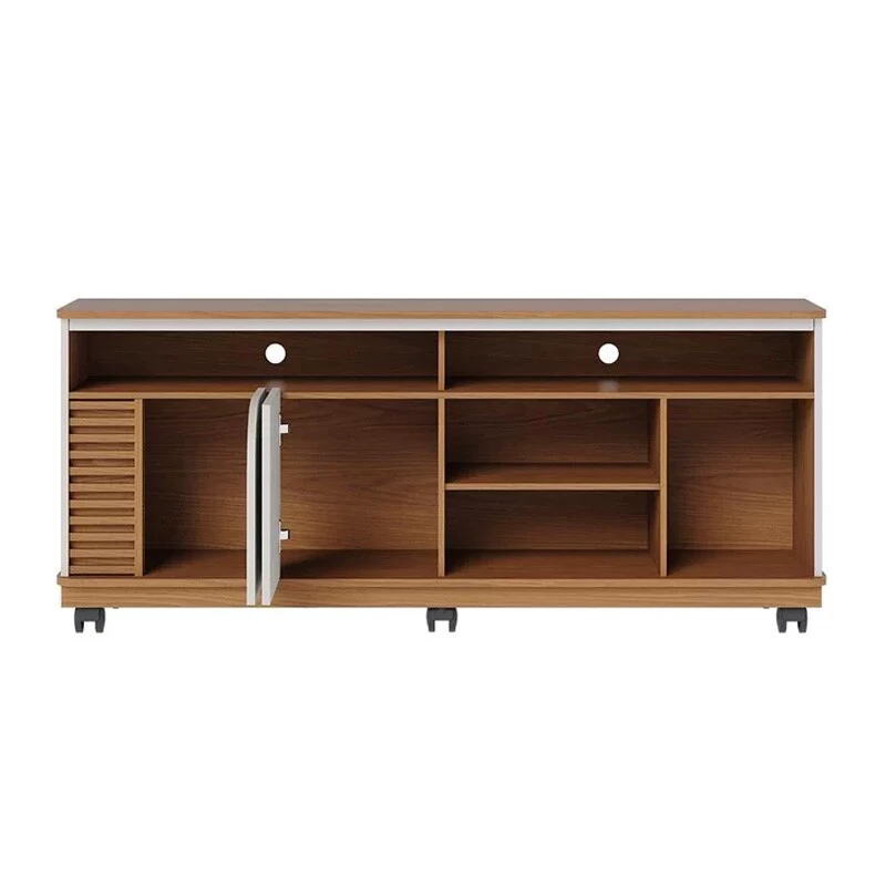 Rack Bancada Jurerê Larg. 1.50m Freijó/Off White Matte para TV até 65"- Colibri - Imagem 3
