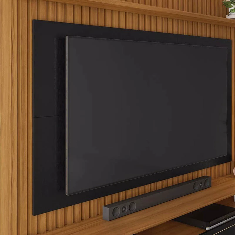 Home NT 1340 Larg. 1.83m Freijó/Preto Ripado para TV até 65" - Notável - Imagem 5