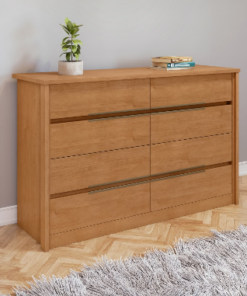 Cômoda 8 Gavetas Urban Amêndoa Clean – LOPAS