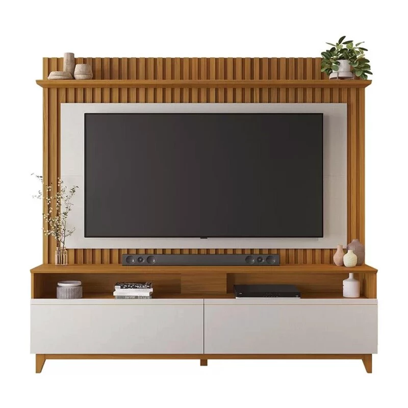 Home NT 1340 Larg. 1.83m Freijó/Off Ripado para TV até 65" - Notável - Imagem 7