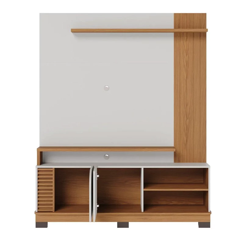 Home Jurerê Larg. 1.80m Off/Freijó para TV até 75" - Colibri - Imagem 5