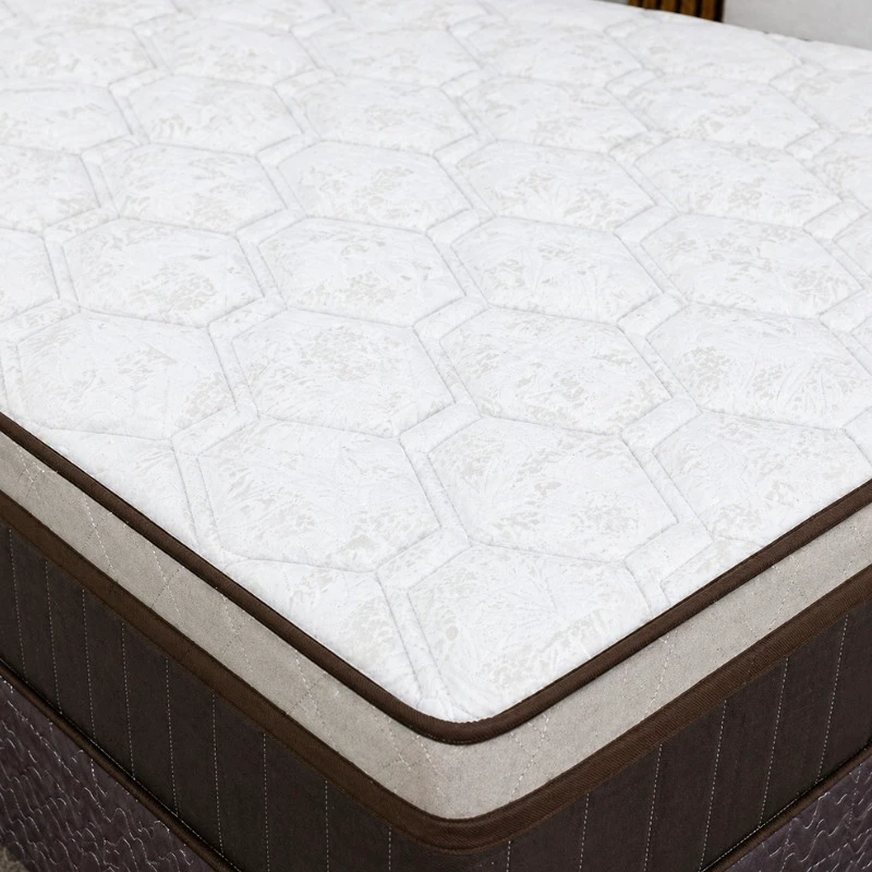 Colchão Casal Montreal 138x188x32 Molas Ensacadas - Viero + Base Box Casal Universal Marrom Bordado - Gazin 138x188x79 | Suporta até 260kg - Imagem 7